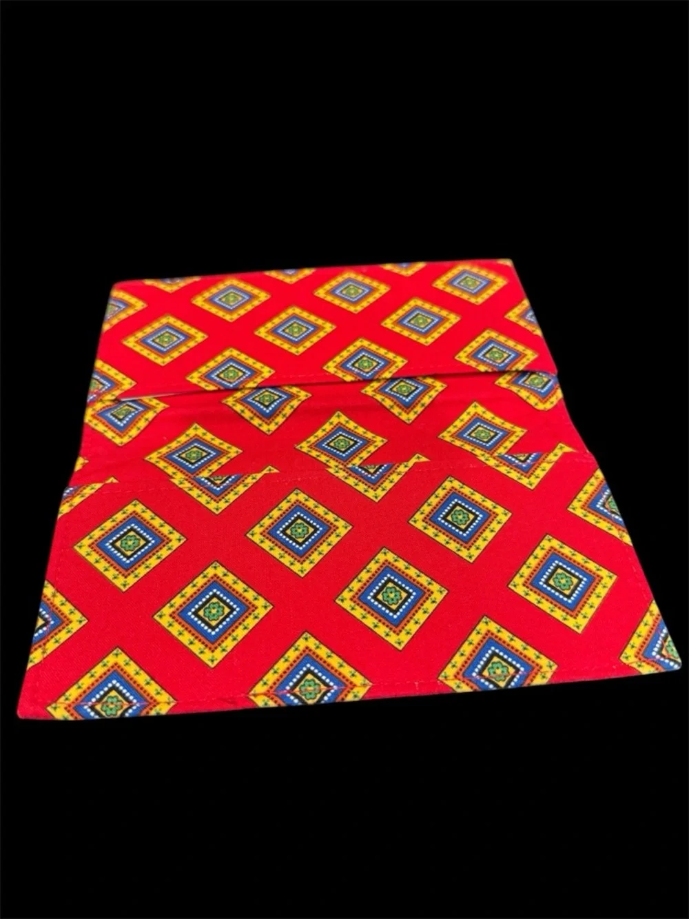 Retired Vera Bradley Checkbook Cover Villa Red pattern Used - Picture 3 of 3
